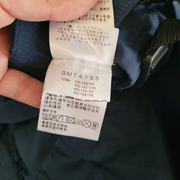 Goldwin Direction Tapered Stretch Pants Men Size 5 34x30 Navy Blue Japan GM74155 - Picture 5 of 10